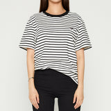 ストライプレイジーオッターシリーズTシャツ / Stripe lazy otter series T-shirts (4559244886134)