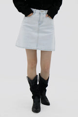 アイスライトブルーミニスカート/no.6176 Ice Light Blue Mini Skirt