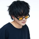 ウーヴン1/2ハーフTシャツネービー