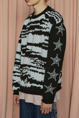 NOTE STAR KNIT / BLACK