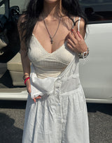 6 color lace strap-adjustable sleeveless shirt