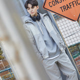 セミオーバーフィットブロックトラックジャケット/Semi Overfit Seperate Block Track Jacket J15 Gray/Greige (6604001017974)