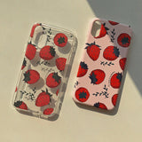 ストロベリー iPhoneケース/Strawberry (iPhone) Glossy Hard Case