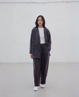 WARM-FLEECE BALLOON PANTS (Charcoal) / ウォームフリースバルーンパンツ