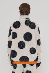 COIN JACQUARD FLEECE JACKET / IVORY (6601036267638)