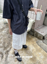 ノンフェードハーフデニムシャツ/No.9580 nonfade denim half NB