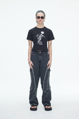 コンマデニムパンツ/Comma Denim Pants Grey