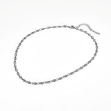 Mini heart ball chain necklace silver