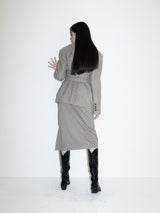Fantasia Corset Wool Jacket (BEIGE)