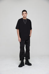 mii ロゴオーバーサイズTシャツ / mii LOGO OVERSIZED T-SHIRT BLACK