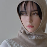 VARZAR Logo Knit Baraclava / Beige