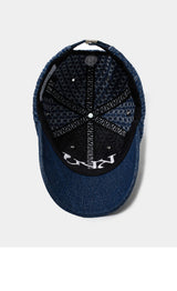 KYR Signature Logo Embossing Denim Ball Cap (Deep Blue)
