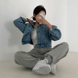 フロント&バックボタンデニムジャケット / Front And Back Button Denim Jacket