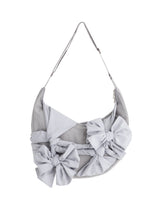 Knotted Shoulder Bag (Nylon-Silver)