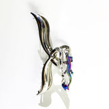 Rainbow lizard heart Hairpin (6672858382454)