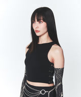 フックNアイタンクトップ/Hook N Eye Tank Top Black