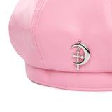 フェイクレザーベレー0 9 fake leather beret - PINK