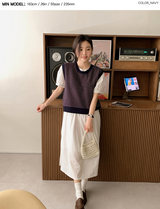ビンテージパターンニットベスト (4color) (6684414214262)