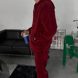 Perfect Velour Hood Zip Up (3color)