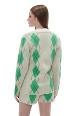 アーガイルカーディガン/ARGYLE CARDIGAN