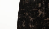 ケミカルウォッシュ風コーデュロイスカート / HIDE Slit Long Skirt (4606125572214)