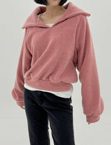オーバーネックスウェットシャツ/over neck sweatshirt (4color)