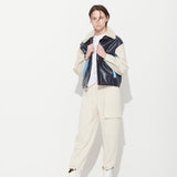 [UNISEX] NICOLE OVERFIT BLOUSON, NAVY (6628179017846)