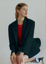 ウールシングジャケット / WOOL T/R SINGLE JACKET BLACK