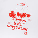 チェリートムボーイグラフィックTシャツ / CHERRY TOMBOY GRAPHIC T-SHIRT [WHITE]