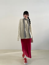 Remember corduroy long skirt 