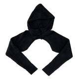 Crop hood knit