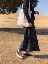 ディアスプリングフラワーバンディングロングスカート / Dear Spring Flower Banding Long Skirt (3 colors)