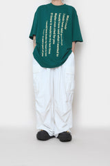 ウィッシュレタリングオーバー半袖Tシャツ / Wish Lettering Over Short Sleeve T-shirt