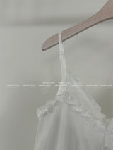 Dottoro Eyelet Mini Dress