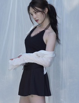 マリリンニットホルター / Marilyn knit halter - black
