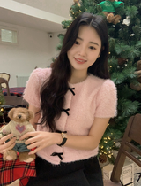 [SHOPPERMADE] Christmas Mohair Cardigan + Velvet Ribbon (3color)
