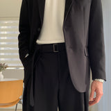 LMN Tape Belt Wide Set-up Slacks (4 colors)