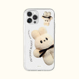 ジャイアントバニーダンダンジェリーハードアイフォンケース/Giant Bunny Dung dung Jelly Hard phone case beige