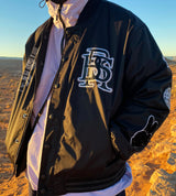 ロゴパッチバーシティジャケット/BSR2223FWJK020 DFR LOGO PATCH VARSITY JACKET BLACK