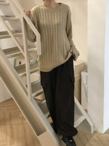 Pollito winding round knit