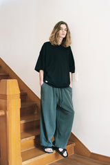 SOLAR PIGMENT BALLOON SWEAT PANTS (Charcoal) / ソーラーピグメントバルーンスウェットパンツ