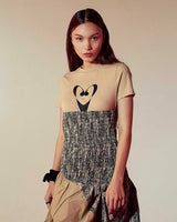 ハートユニバースTシャツ / Heart Universe T-shirt _ Beige