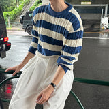 LMN Twisted Stripe Round Knitwear (3 colors)
