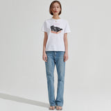Box cat T-shirt [White] (6679680352374)