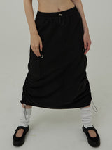 ガウススカート / GAUSS SKIRT IN BLACK