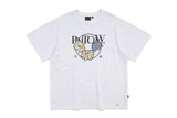 ラウンドフラワーTシャツ/ROUND FLOWER TEE SHIRT_LIGHT GREY