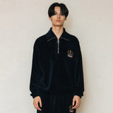 GHCコーデュロイハーフジップ/GHC CORDUROY HALF ZIP-UP_NAVY