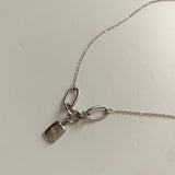 シャインスターユニークチェーンネックレス / bne Shinestar Square Unique Chain Necklace