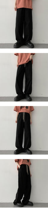 バイオウォッシュドコットンベンダブルワイドパンツ / Bio-washed cotton bendable wide pants