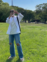 イージーデストロイデニムパンツ
